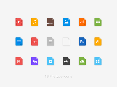 18 filetype icons android colorful document filetype format html icon picture ui