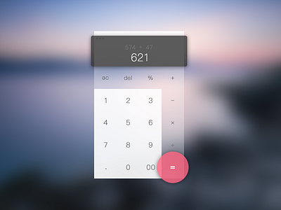 Caculator android caculator equals gaussian blur monitor numbers plus ui