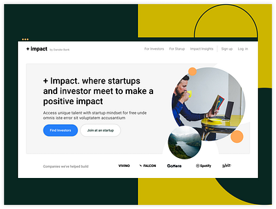 Impact design ui ux website