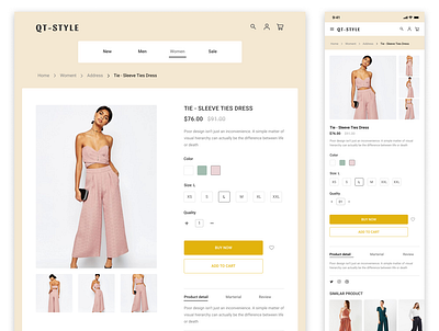 Fashion QT-Style app brand design branding design app product design ui ux website