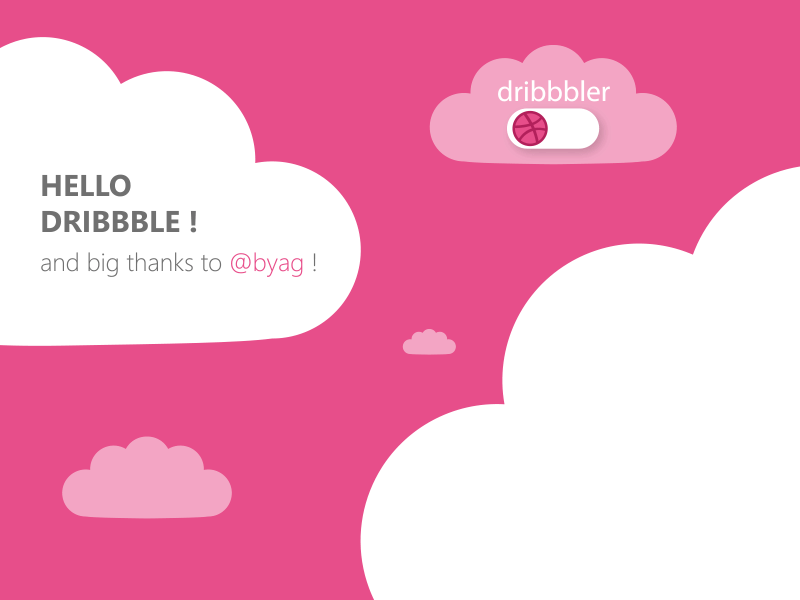 Hello Dribbble! This is my first shot! animation debute design gif illustration