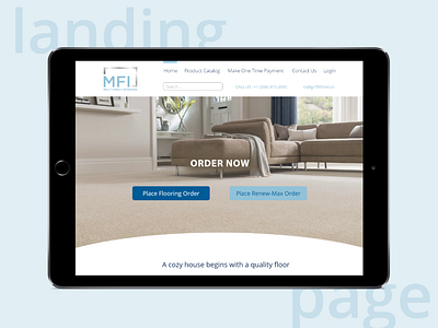 Concept for Multi family flooring Website