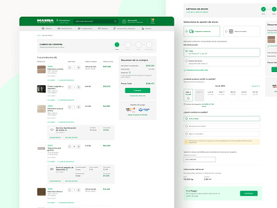 Shopping cart and Checkout - Masisa Ecommerce checkout page eccomerce ecommerce ui furniture furniture store furniture ui shopping shopping cart store ui wood