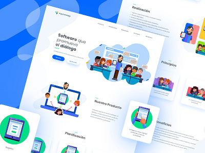 Landing page UAH - V2 design illustration landign page ui web website