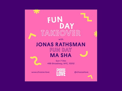 Choose Love Instagram Poster: Fun Day Takeover