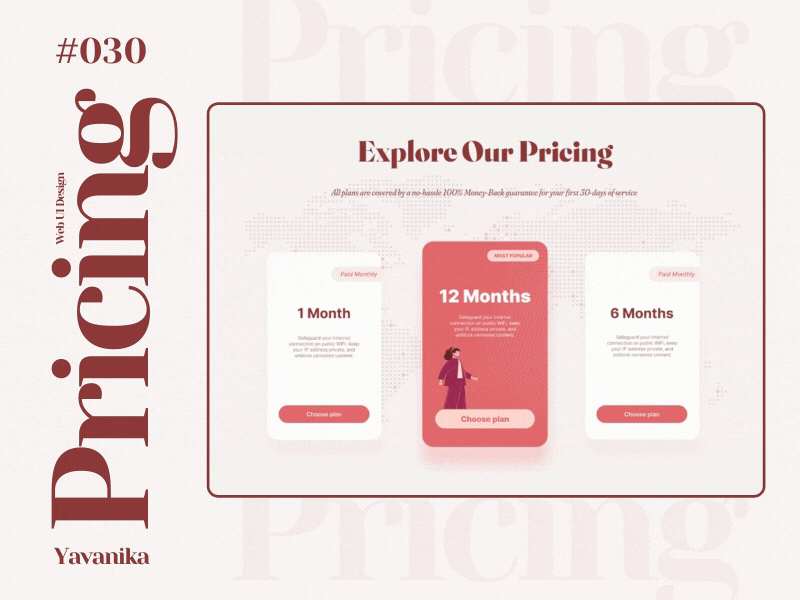 DailyUI 030 design minimal pricing pricing table ui ux web ui web uiux webdesign