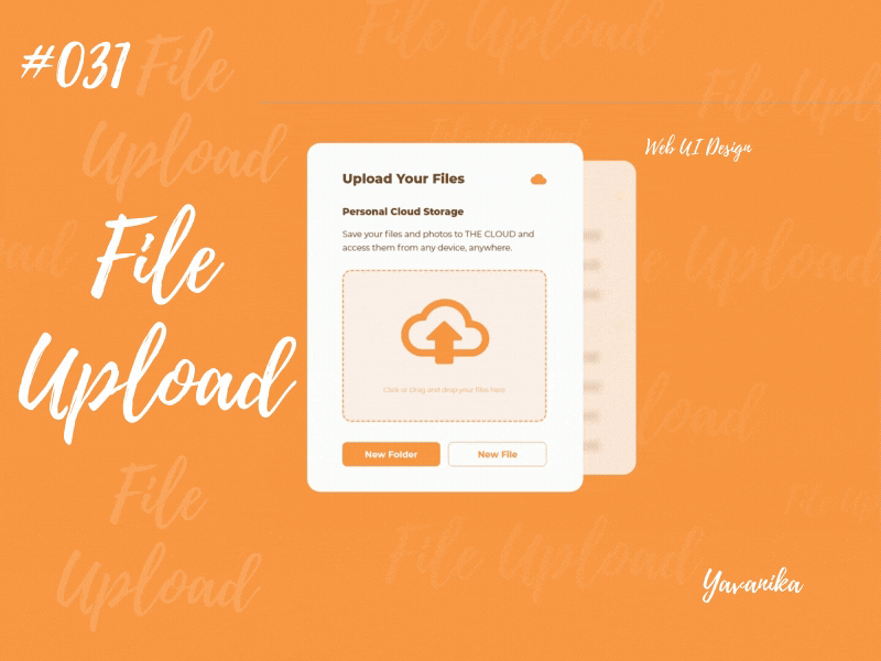 DailyUI 031 challenge dailyui design file manager file upload ui uidesign uiux