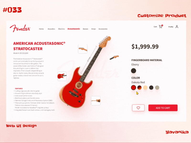 Daily UI 033 - Customize Product colors customise dailyui dailyuichallenge design minimal product ui