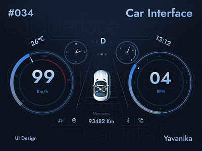 Daily UI 034 app ui car dailyui dailyuichallenge design flat interface interior minimal ui