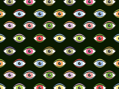 Human eyes seamless pattern