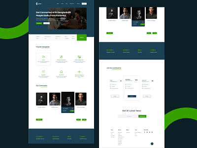 PosterBD Landing Page Redesign Concept community site landing page landing page design product design social media typography ui web design website