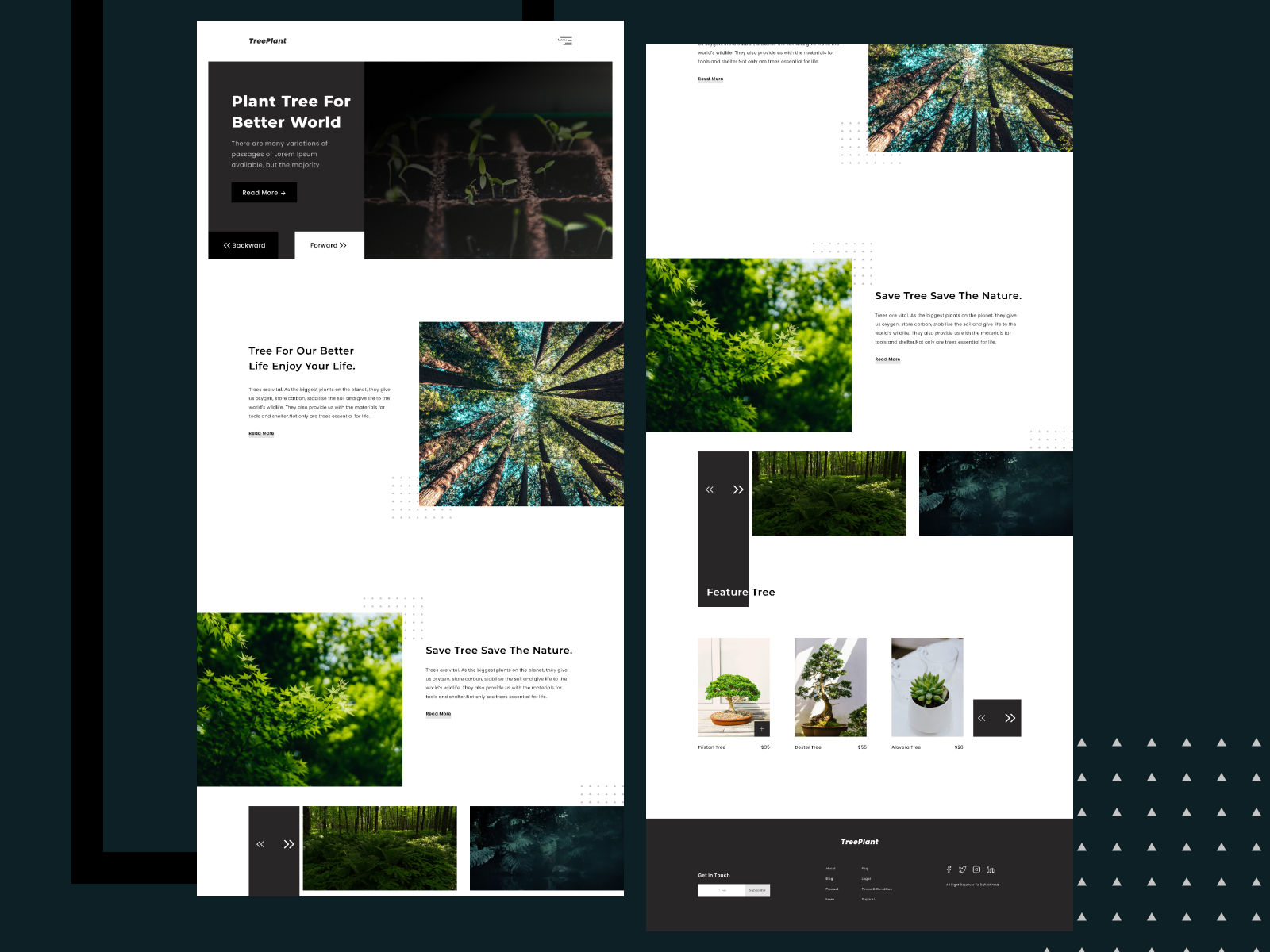 TreePlant Tree Plantation Project Site Landing Page by Rafi Ahmed on ...