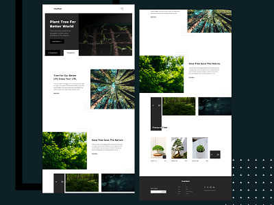 TreePlant Tree Plantation Project Site Landing Page design global landing page nature popular popular design treeplantation trees typography ui web design