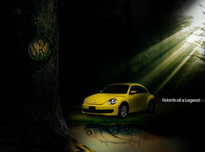re-volkswagen ad design idea adobe photoshop advertising creative