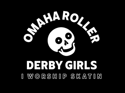 Omaha Roller Derby branding design illustration omaha roller derby skatin skulls