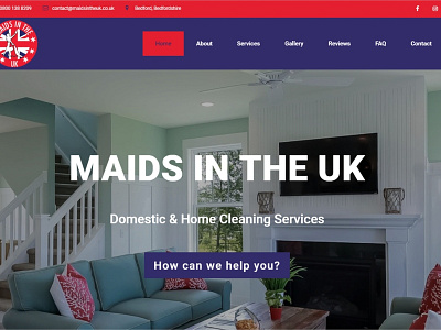 Maids in the UK Website webdesign website