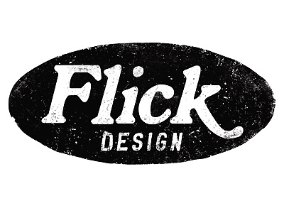 Flick Logo black design flick found type logo