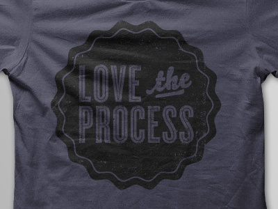 Love The Process Shirt black grey logo love process shirt texture