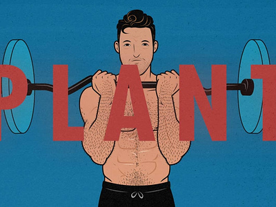 vegan bulking guide bodybuilding illustration