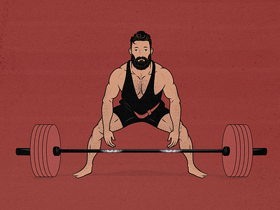 Sumo Deadlift Illustration barbell bodybuilder bodybuilding bony to beastly building muscle bulking deadlift illustration lifting muscles outlift strength strength training strong man strongman sumo deadlift weight training
