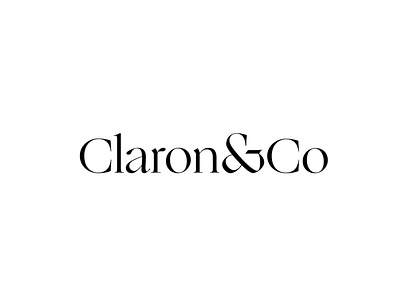 Claron & Co brand agency branding branding agency logo typography wip