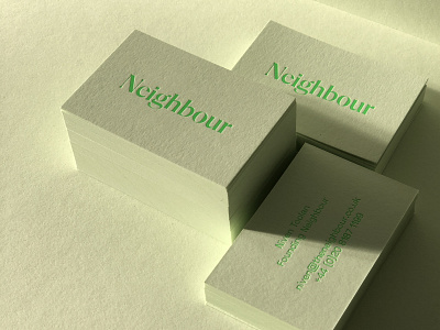 Neighbour — by Parent® brand brand agency brand design branding businesscard design agency logo real estate typography