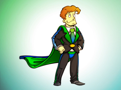 Superhero Businessman final businessman flash superhero vectors