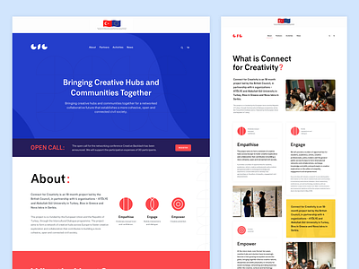 Connect4Creativity design ui web
