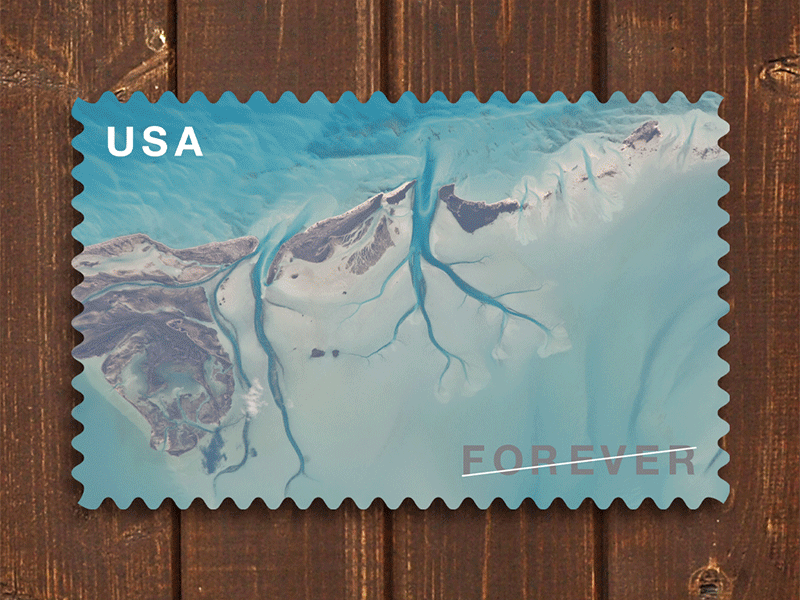 US Stamps - Aerial Landscape Series abstract branding gif landscape nasa nature space stamps