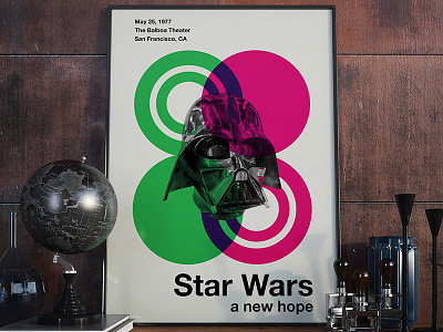 Star Wars - Swiss Style art design poster star wars movie swiss swiss-style typography