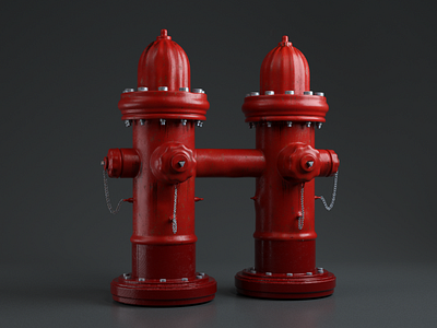 H as Hydrant 3d art c4d c4dart cinema4d creative design graphic octane octanerender