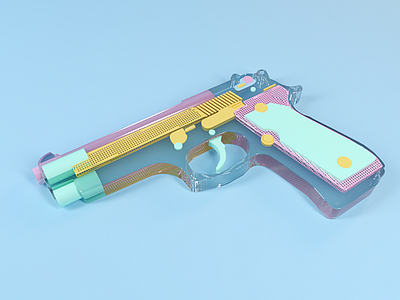 TOY GUN c4d c4dart creative gun octane octanerender toy