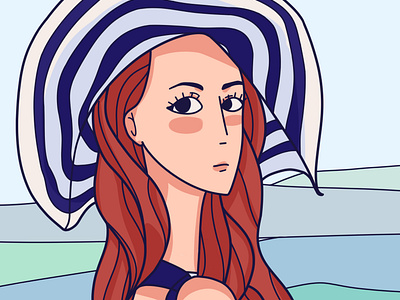 Lana Del Rey cartoony fanart