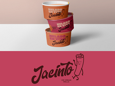 Ice cream rolls / Jacinto brand design brand identity branding concept art icecream identity design identity designer logodesign logotype