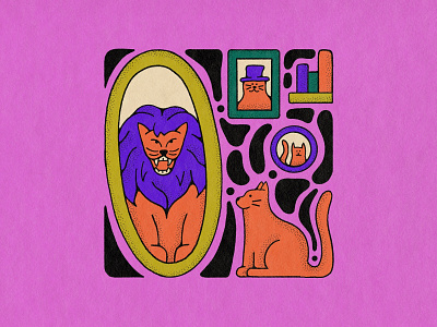 inktober day 26 – ego cat colorful cute design digital art drawing ego halloween illustration inktober lion