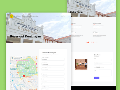 “Museum Tanah dan Pertanian” Reservation & Guest Book Website design guest book lodging museum reservation ui ui design user experience user experience design user interface user interface design ux ux design web design website website design