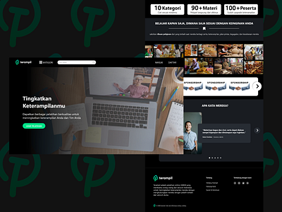 Redesign Terampil Website design e learning ui ui design user experience user experience design user interface user interface design ux ux design web design webiste design website