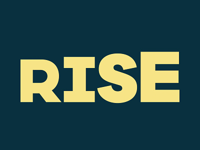 RISE Logo branding design logo