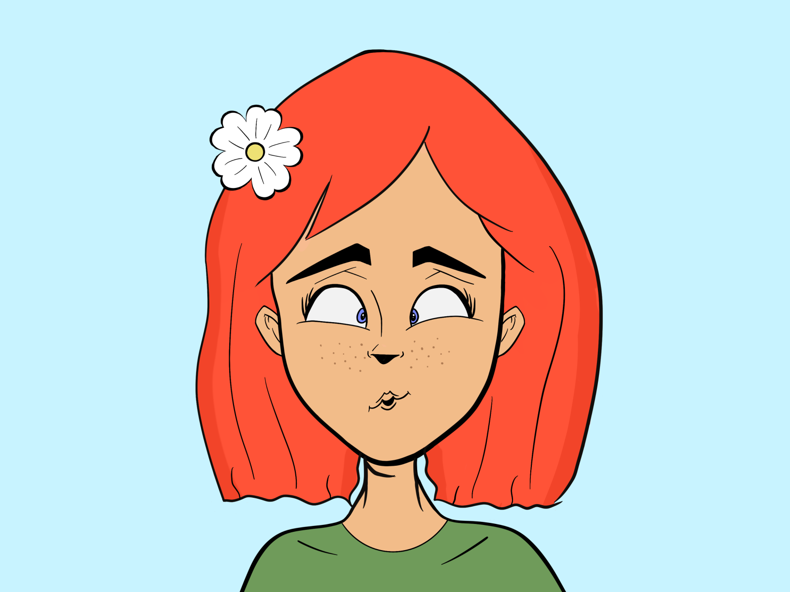 Freckles Girl By Alia Kuprienko On Dribbble