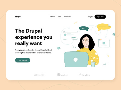 Drupal Page Builder - Landing Page