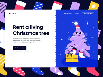 Living Christmas trees - Landing page