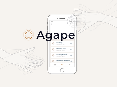 Agape - Mental Health Mobile App branding design gif illustration ui userinterface