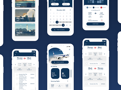 LOT Polish Airline App Concept Redesign