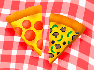 Procreate Pizza Slices design food illustration pizza pizza slice procreate sketch slice texture