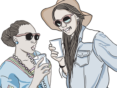 mlibo and belinda blue drinks fashion glasses joburg shades