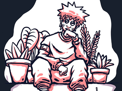 Adult Naruto Hand Drawing by Blue Dragon on Dribbble