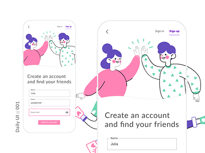 Daily UI 01 — Sign Up