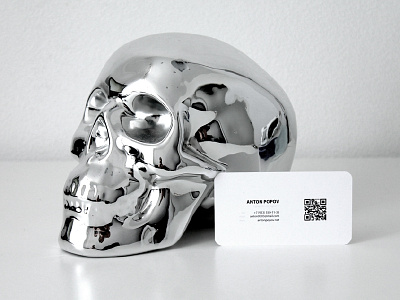 My bussines card bussines card identity skull