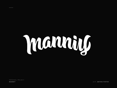 Manniy lettering logo