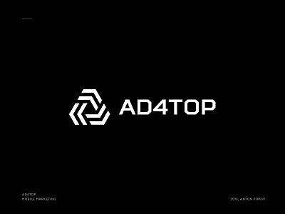 Ad4top geometry logo mark triangle